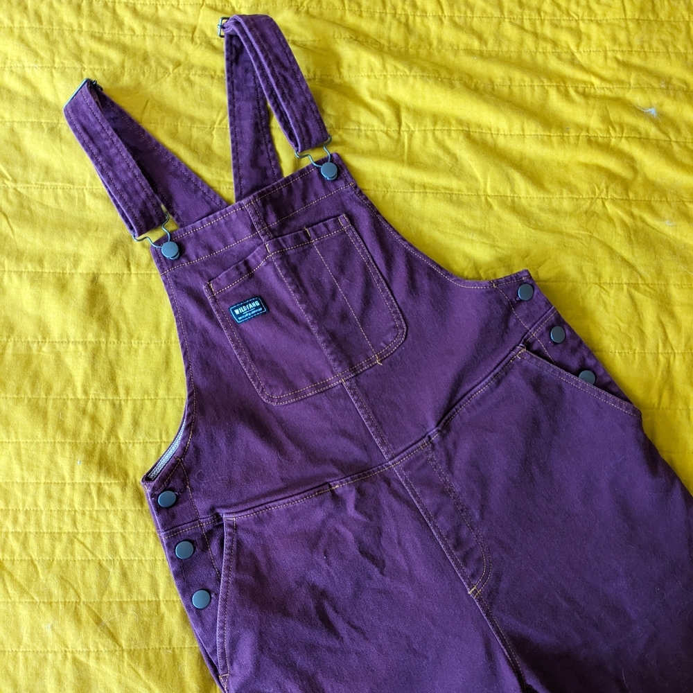 Purple Denim Overalls